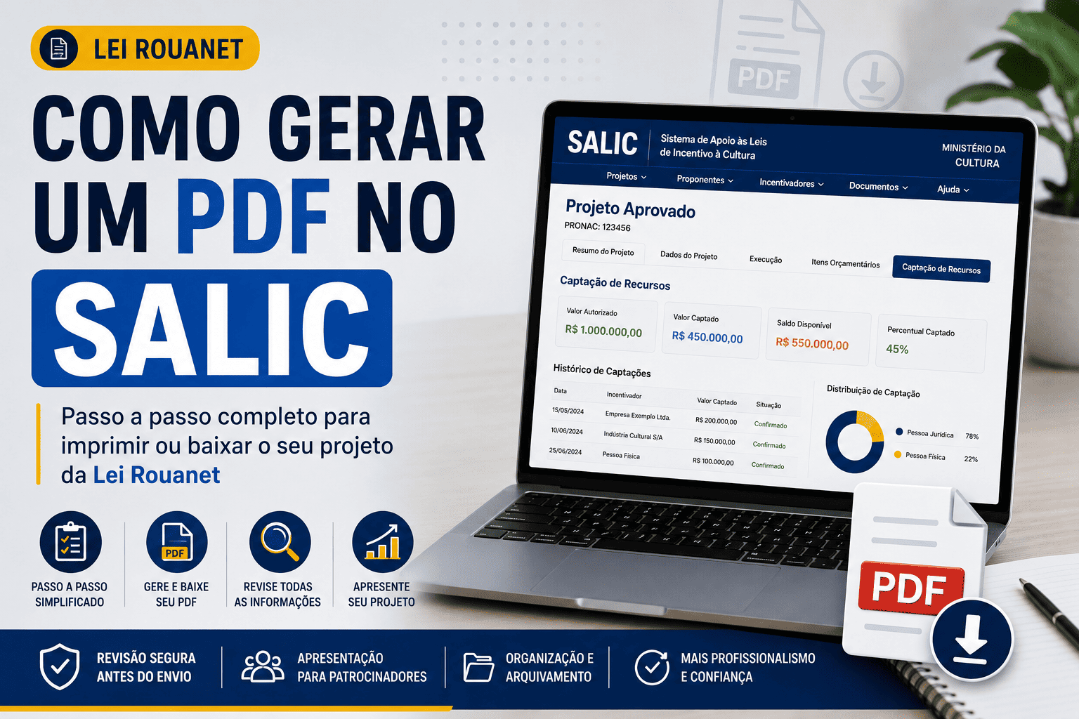 Passo a Passo de Como Gerar um PDF no SALIC